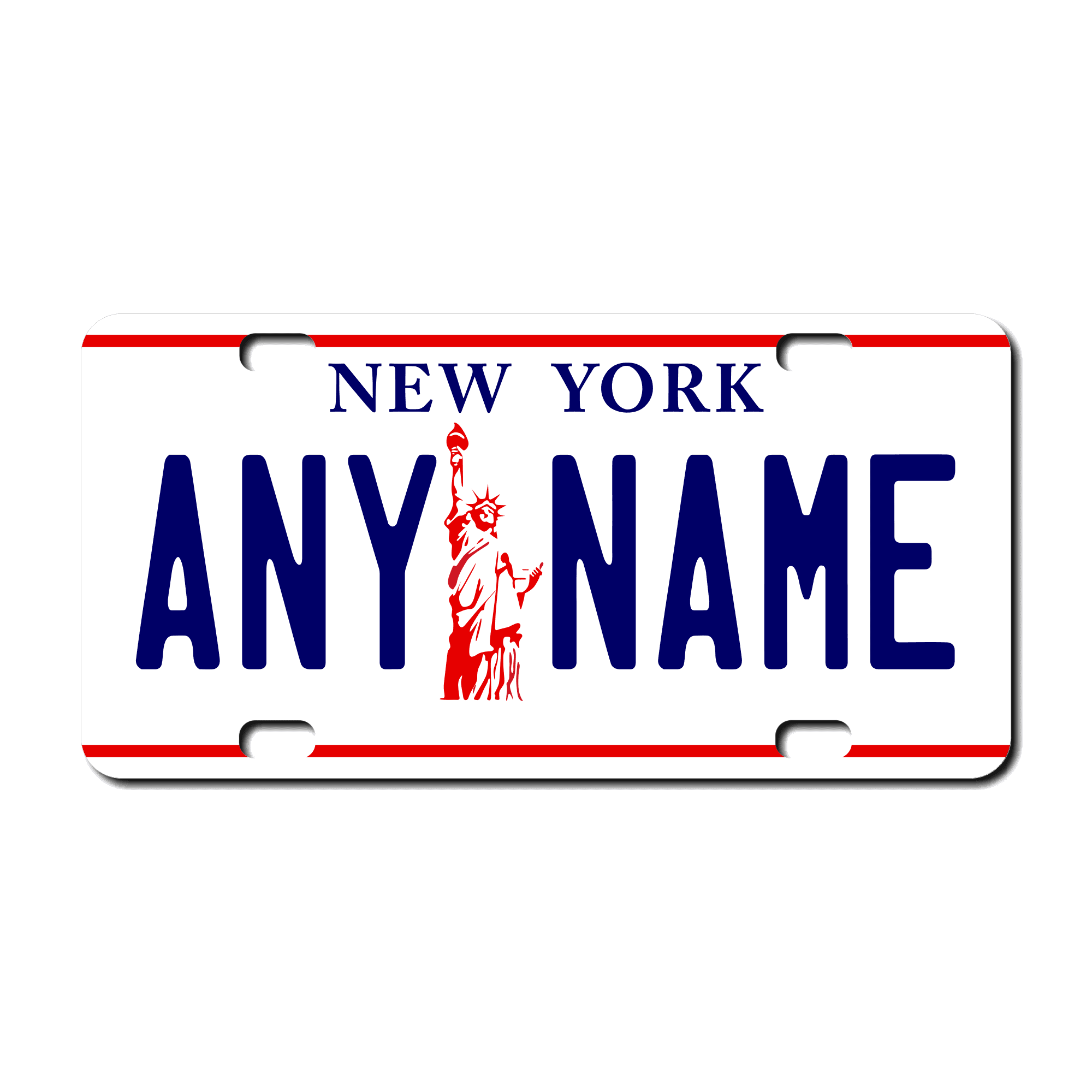 3" x 6" Acrylic / Plastic Custom License Plates