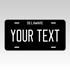 Personalized Delaware 6" X 12" Aluminum Souvenir License Plate Version 2
