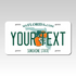 Personalized Florida 6" X 12" Aluminum Souvenir License Plate (KLP-FL2-6X12)