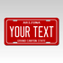 Personalized Arizona 6" X 12" Aluminum Souvenir License Plate Version 2
