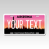 Personalized Arizona 6" X 12" Aluminum Souvenir License Plate Version 3 Grand Canyon National Park