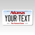 Personalized Arkansas 6" X 12" Aluminum Souvenir License Plate Version 3