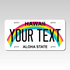 Personalized Hawaii 6" X 12" Aluminum Souvenir License Plate Version 1