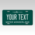 Personalized Michigan 6" X 12" Full Size Aluminum Souvenir License Plate Version 6 Water Wonderland