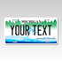 Personalized Michigan 6" X 12" Aluminum Souvenir License Plate Version 2