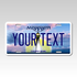 Personalized Mississippi 6" X 12" Aluminum Souvenir License Plate