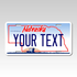 Personalized Nebraska 6" X 12" Aluminum Souvenir License Plate Version 1