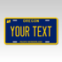 Personalized Oregon 6" X 12" Aluminum Souvenir License Plate Version 2