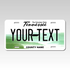 Personalized Tennessee 6" X 12" Aluminum Souvenir License Plate