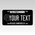 Personalized Wisconsin 6" X 12" Aluminum Souvenir License Plate Version 3