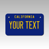 Personalized California 4" X 7" Aluminum License Plate Version 3
