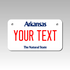 Personalized Arkansas 4" X 7" Aluminum License Plate Version 1