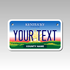 Personalized Kentucky 4" X 7" Aluminum License Plate