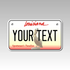 Personalized Louisiana 4" X 7" Aluminum License Plate Version 2