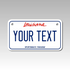 Personalized Louisiana 4" X 7" Aluminum License Plate Version 1