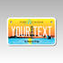 Personalized Michigan 4" X 7" Aluminum License Plate Version 4