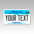 Personalized Minnesota 4" X 7" Aluminum License Plate Version 1