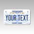 Personalized Mississippi 4" X 7" Aluminum License Plate