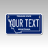 Personalized Montana 4" X 7" Aluminum License Plate Version 2