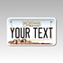 Personalized Montana 4" X 7" Aluminum License Plate Version 1