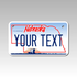 Personalized Nebraska 4" X 7" Aluminum License Plate Version 1