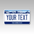 Personalized New York 4" X 7" Aluminum License Plate Version 1