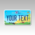 Personalized Ohio 4" X 7" Aluminum License Plate Version 2