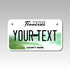 Personalized Tennessee 4" X 7" Aluminum License Plate
