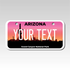Personalized Arizona 3" X 6" Aluminum License Plate Version 3 Grand Canyon National Park