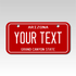 Personalized Arizona 3" X 6" Aluminum License Plate Version 2