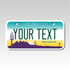 Personalized Arizona 3" X 6" Aluminum License Plate Version 1