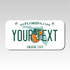 Personalized Florida 3" X 6" Aluminum License Plate (KLP-FL2-3X6A)