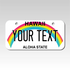 Personalized Hawaii 3" X 6" Aluminum License Plate Version 1