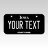 Personalized Iowa 3" X 6" Aluminum License Plate
