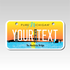Personalized Michigan 3" X 6" Aluminum License Plate Version 4