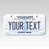Personalized Mississippi 3" X 6" Aluminum License Plate