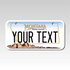 Personalized Montana 3" X 6" Aluminum License Plate Version 1
