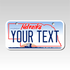 Personalized Nebraska 3" X 6" Aluminum License Plate Version 1