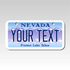 Personalized Nevada 3" X 6" Aluminum License Plate Version 3 (KLP-NV3-3X6A)