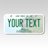 Personalized New Hampshire 3" X 6" Aluminum License Plate Version 1
