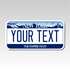Personalized New York 3" X 6" Aluminum License Plate Version 1