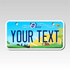 Personalized Ohio 3" X 6" Aluminum License Plate Version 2