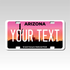 Personalized Arizona 3" X 6" FRP Plastic License Plate Version 3 Grand Canyon National Park