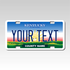 Personalized Kentucky 3" X 6" FRP Plastic License Plate