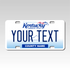 Personalized Kentucky 3" X 6" FRP Plastic License Plate