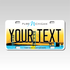 Personalized Michigan 3" X 6" FRP Plastic License Plate Version 5