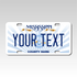 Personalized Mississippi 3" X 6" FRP Plastic License Plate