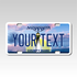Personalized Mississippi 3" X 6" FRP Plastic License Plate