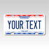 Personalized Missouri 3" X 6" FRP Plastic License Plate Version 3