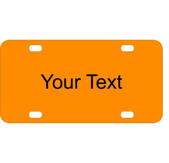 Design Your Own 3&#34;x6&#34; FRP Plastic License Plate